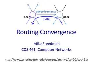 Network Routing Convergence and Topology Changes
