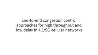 End-to-End Congestion Control Approaches for High Throughput and Low Delay in 4G/5G Networks
