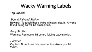 Wacky Warning Labels - A Collection of Hilarious Caution Signs