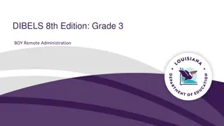Remote Administration Expectations for DIBELS 8th Edition Grade 3 Screening