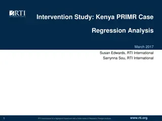 Linear Regression Analysis in Intervention Study: Kenya PRIMR Case