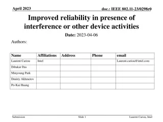 Improved Reliability in Wireless Networks: Addressing Interference Challenges