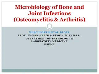 Microbiology of Bone and Joint Infections: Osteomyelitis & Arthritis