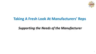 Refreshing Insights on Manufacturers' Reps and Market Dynamics