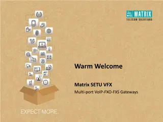 SETU VFX Multi-port VoIP-FXO-FXS Gateways Overview
