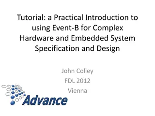 Practical Introduction to Event-B for Hardware and Embedded System Design