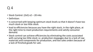 Improve Business Efficiencies with Stock, Quality, and Credit Control