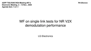 NR V2X Demodulation Performance Test Parameters