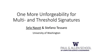 Unforgeability in Multi- and Threshold Signatures Research