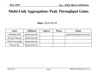 IEEE 802.11 Multi-Link Aggregation for Peak Throughput Gains