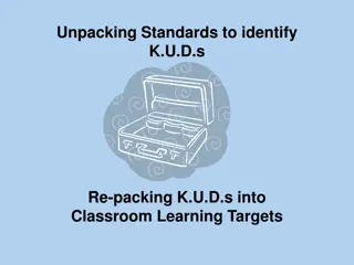 Unpacking Classroom Learning Targets from Standards