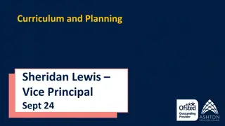 School Curriculum and Timetables for Academic Year 2024-2025