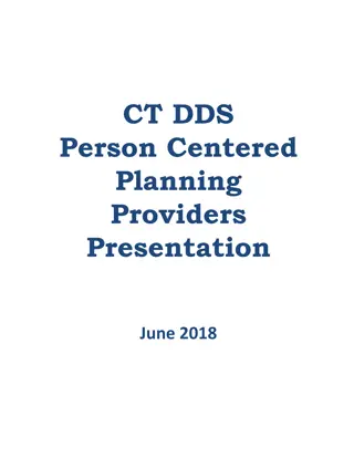 CT DDS Person Centered Planning Providers