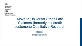 Qualitative Research on Late Claimers Transitioning to Universal Credit