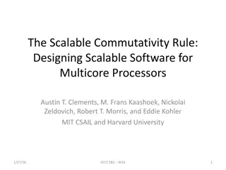 Scalable Commutativity Rule for Multicore Software Design