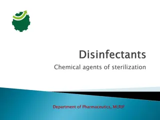 Chemical Agents of Sterilization and Microorganisms Testing in Pharmaceutics