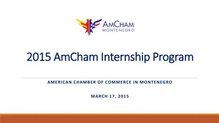 AmCham Internship Program 2015 in Montenegro - Opportunities with Leading Companies