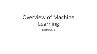 Machine Learning: Overview, Definitions, Algorithms, and Components