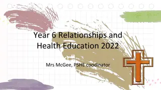 Year 6 RSHE Education Overview and Lesson Sequence