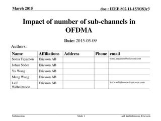 Impact of Sub-Channel Number on OFDMA Gain in IEEE 802.11-15