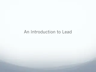 Lead Exposure and Its Effects on Human Health