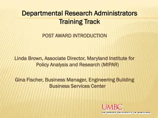 Role of Departmental Research Administrator in Sponsored Research