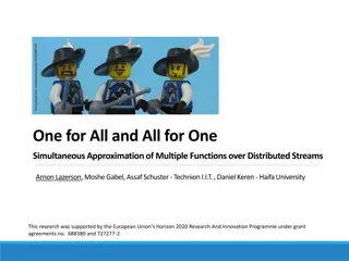Simultaneous Approximation of Multiple Functions over Distributed Streams