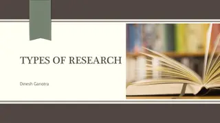 Types of Research Methods and Applications in Various Fields