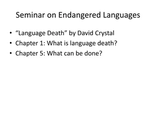 Language Death: Causes and Solutions