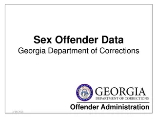 Sex Offender Data in Georgia Department of Corrections