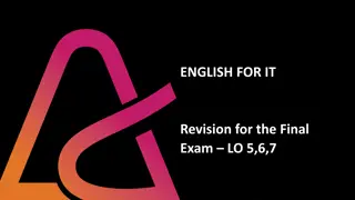 English for IT Final Exam Revision