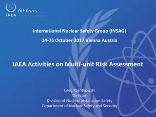 International Nuclear Safety Group Activities on Multi-unit Risk Assessment