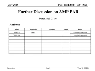 Discussion on IEEE 802.11-23/1190r0 for AMP Devices in July 2023