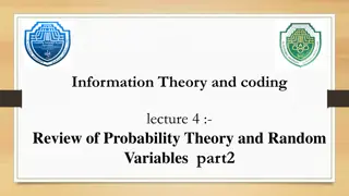 Coding Lecture 4: Review of Probability Theory and Random Variables
