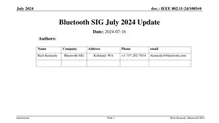 Bluetooth SIG Plans for 6 GHz Band Sharing
