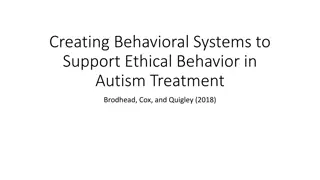 Implementing Behavioral Systems Analysis in Autism Treatment