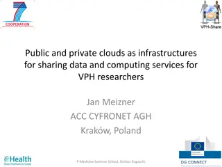 Innovative Cloud Infrastructures for VPH Researchers