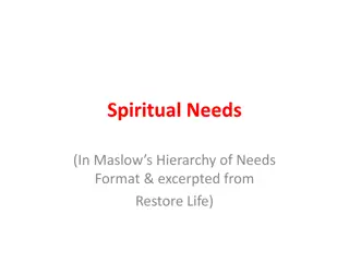 Fulfilling Spiritual Needs in Personal Relationships