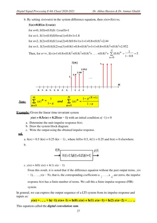 Digital Signal Processing Fundamentals and Systems Overview