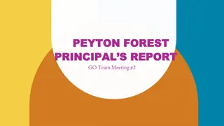 Peyton Forest Principal's Report: Enrollment Updates and Strategic Goals