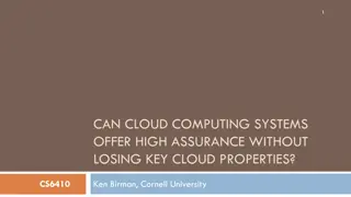 Enhancing Cloud Computing Assurance with Isis2 System