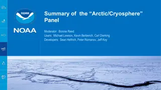 Insights on the Arctic Sea Ice by NOAA and Department of Commerce