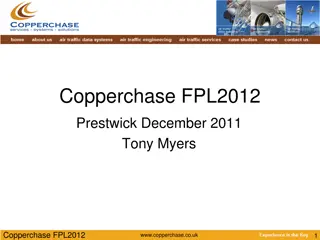 Copperchase FPL2012 Project Progress and Marketing Efforts