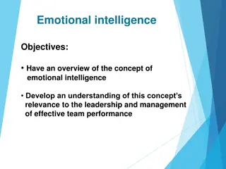 Emotional Intelligence in Leadership and Management