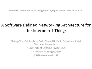 Software Defined Networking Architecture for IoT Challenges and Solutions