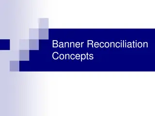 Banner Finance Reconciliation Concepts