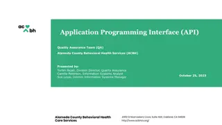 New API Requirement for Behavioral Health Services