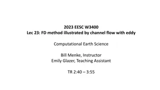Fluid Dynamics and Conservation Equations Illustrated with Computational Earth Science