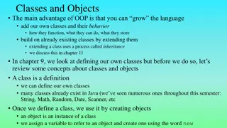 Advantages of Object-Oriented Programming and Creating Classes in Java