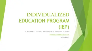 Individualized Education Programs (IEP)